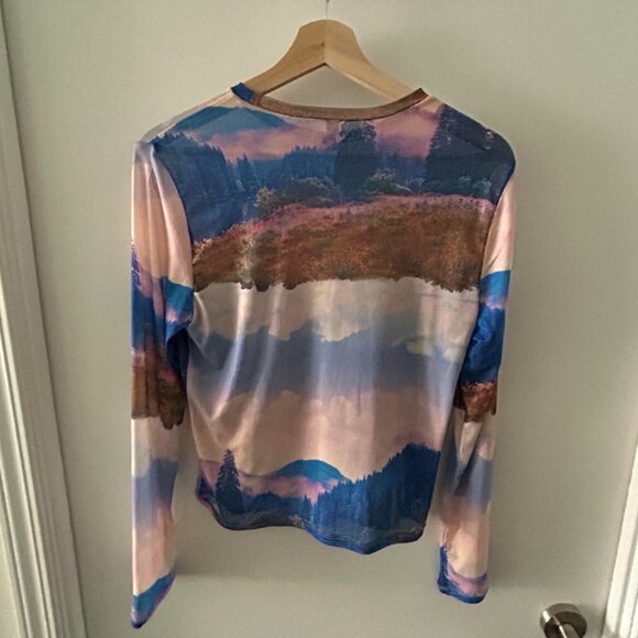 Sheer Long Sleeve T-shirt - Picture 5 of 5